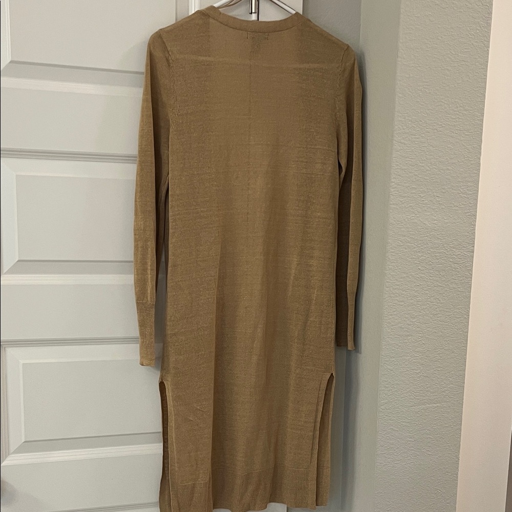 Halogen Split Side Linen Blend Long Cardigan - image 4